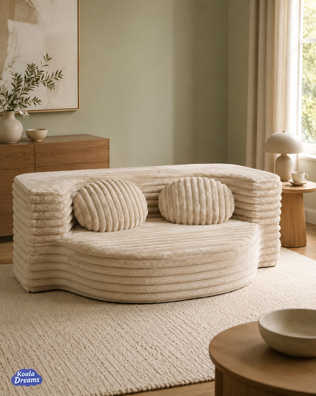 Sofá Cama Aura Individual Beige