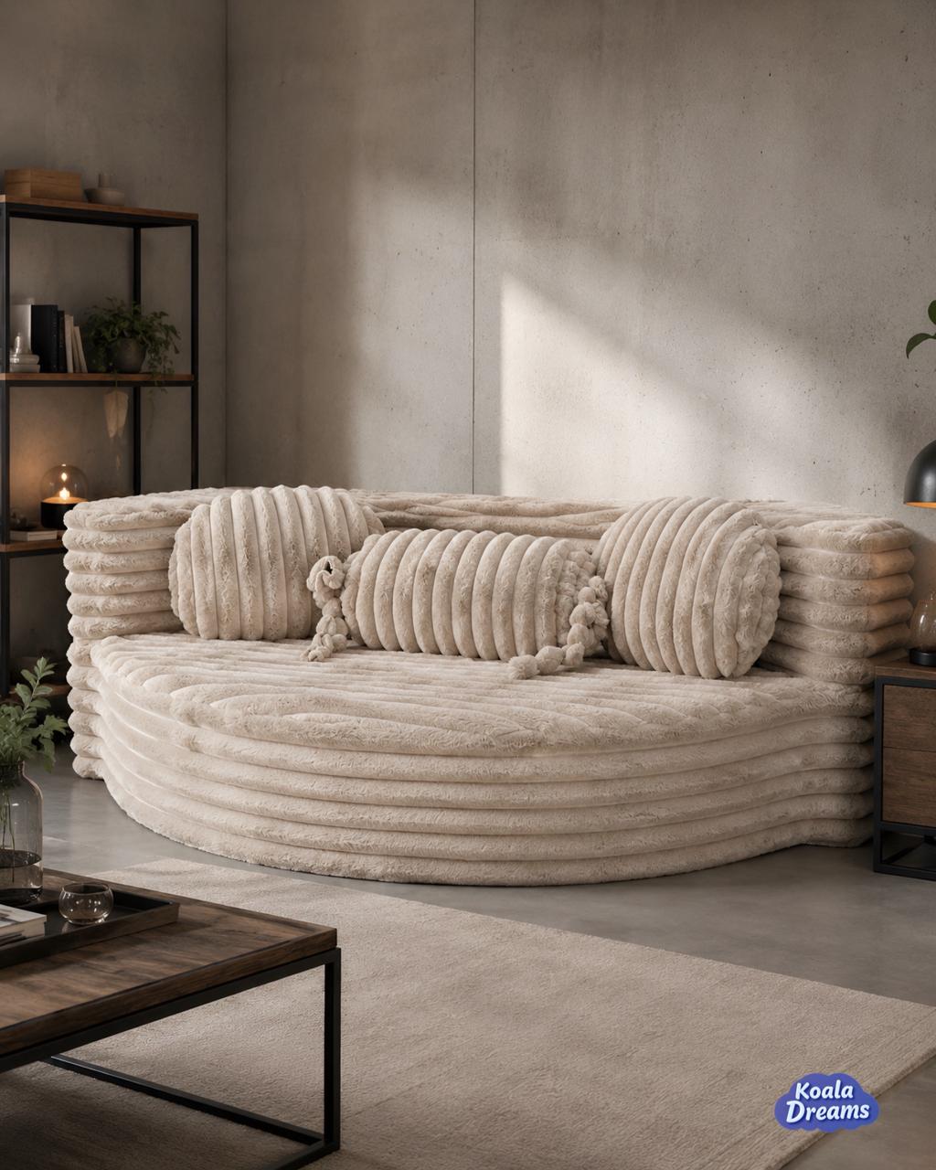 Sofá Cama Aura Matrimonial Beige
