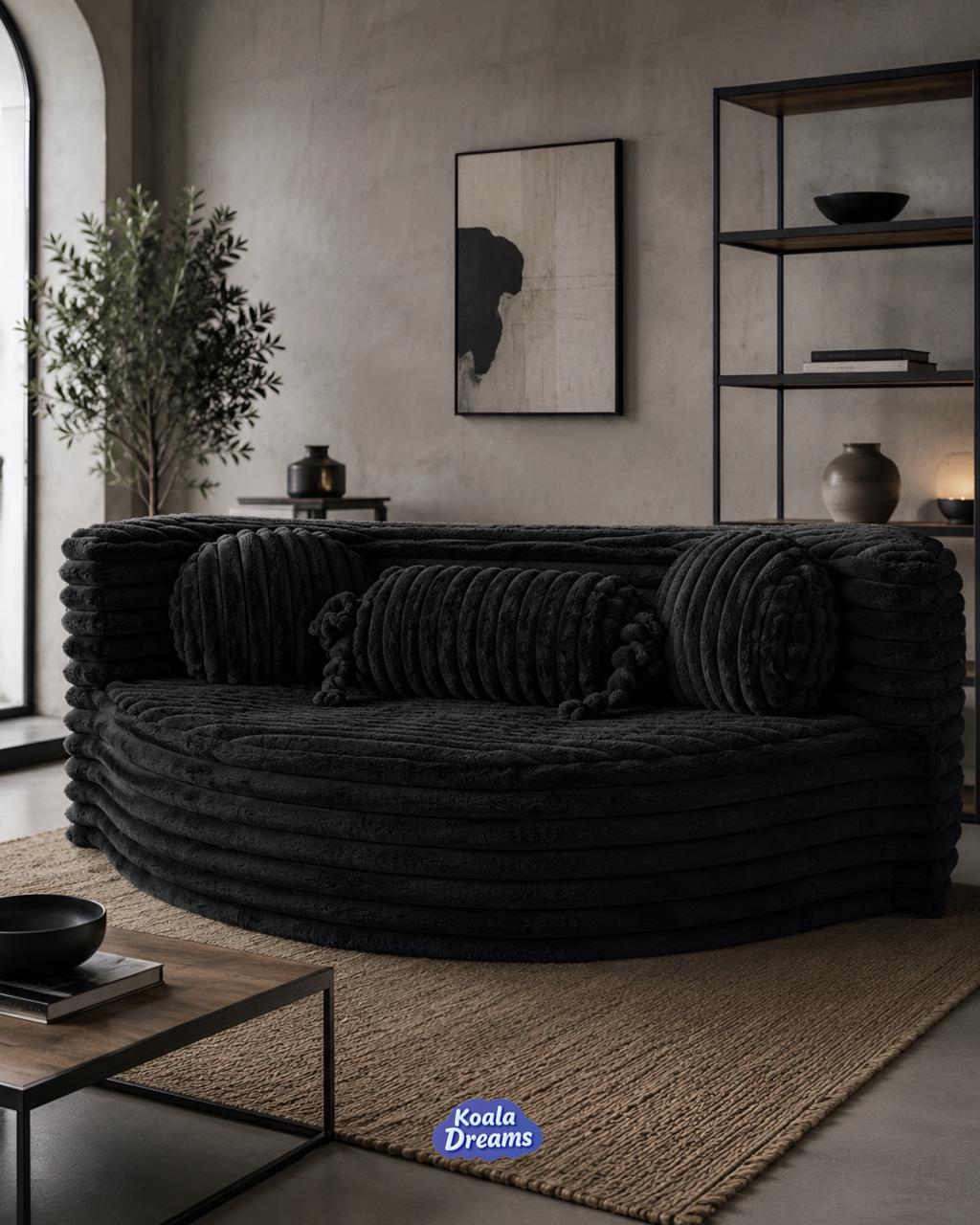Sofá Cama Aura Matrimonial Negro